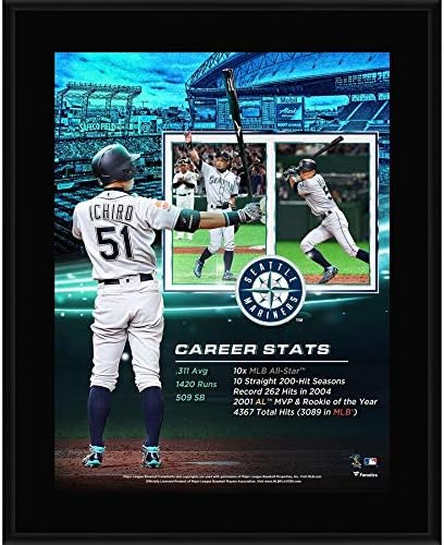 イチロー選手 シアトルマリナーズ 引退記念フォトプラーク Fanatics社